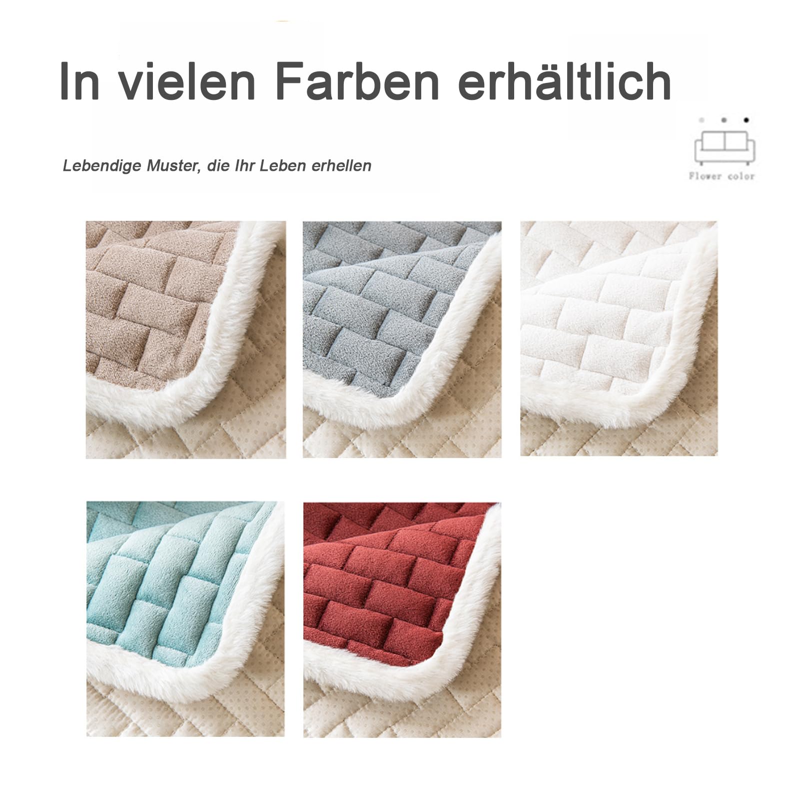 Sesselschoner für Relaxsessel Sesselüberwurf mit Armlehne - Anti-Rutsch Relaxsessel Bezüg Sesselüberzug für Zuhause mit Kindern und Haustieren Hund (Grau)