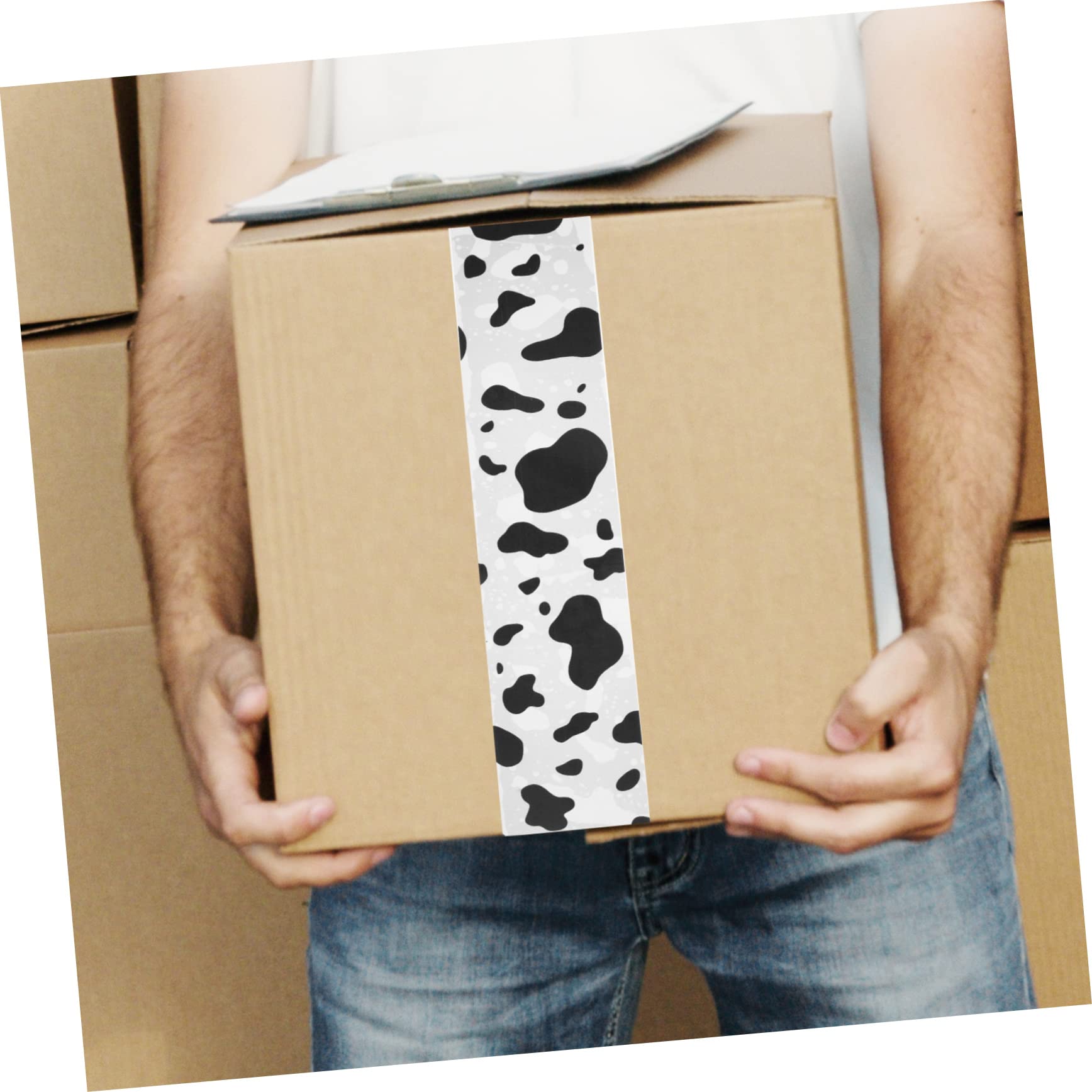 jojofuny 4 Cinta de Embalaje Decorativa de de Leche Cinta Adhesiva para Envío para Oficina y para Sellar Cajas y Manualidades Alta Viscosidad y Resistencia Accesorio de Embalaje