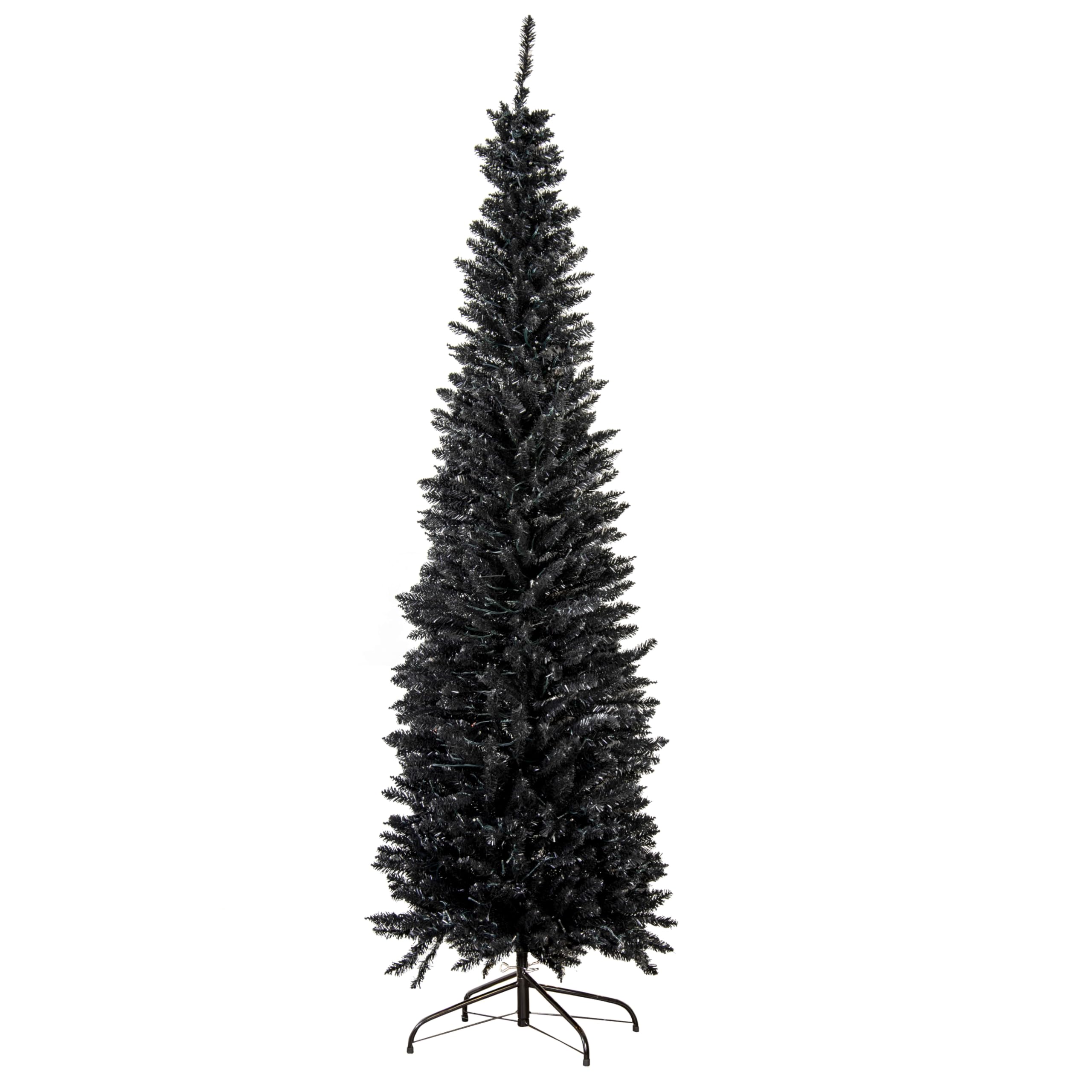 Christmas Tree World The 8Ft/240Cm Black Italian Pencilimo Christmas Tree from B&Q