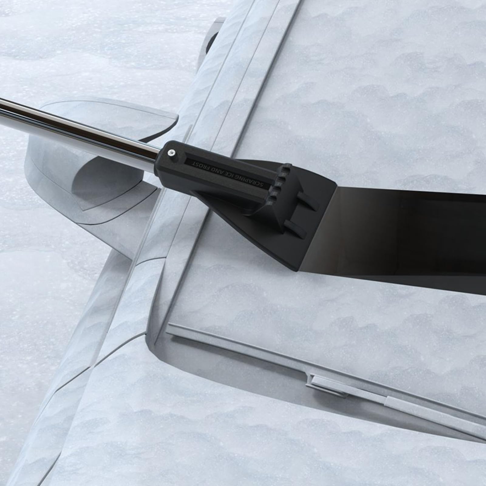 Snow Scraper Car, Light Ice Remover, chowane narzędzie do czyszczenia szyb, akcesoria do czyszczenia pojazdów zimowych, Heavy Duty Automotive Scrapers for, Windshields, Driveway, garaż, 108 cm