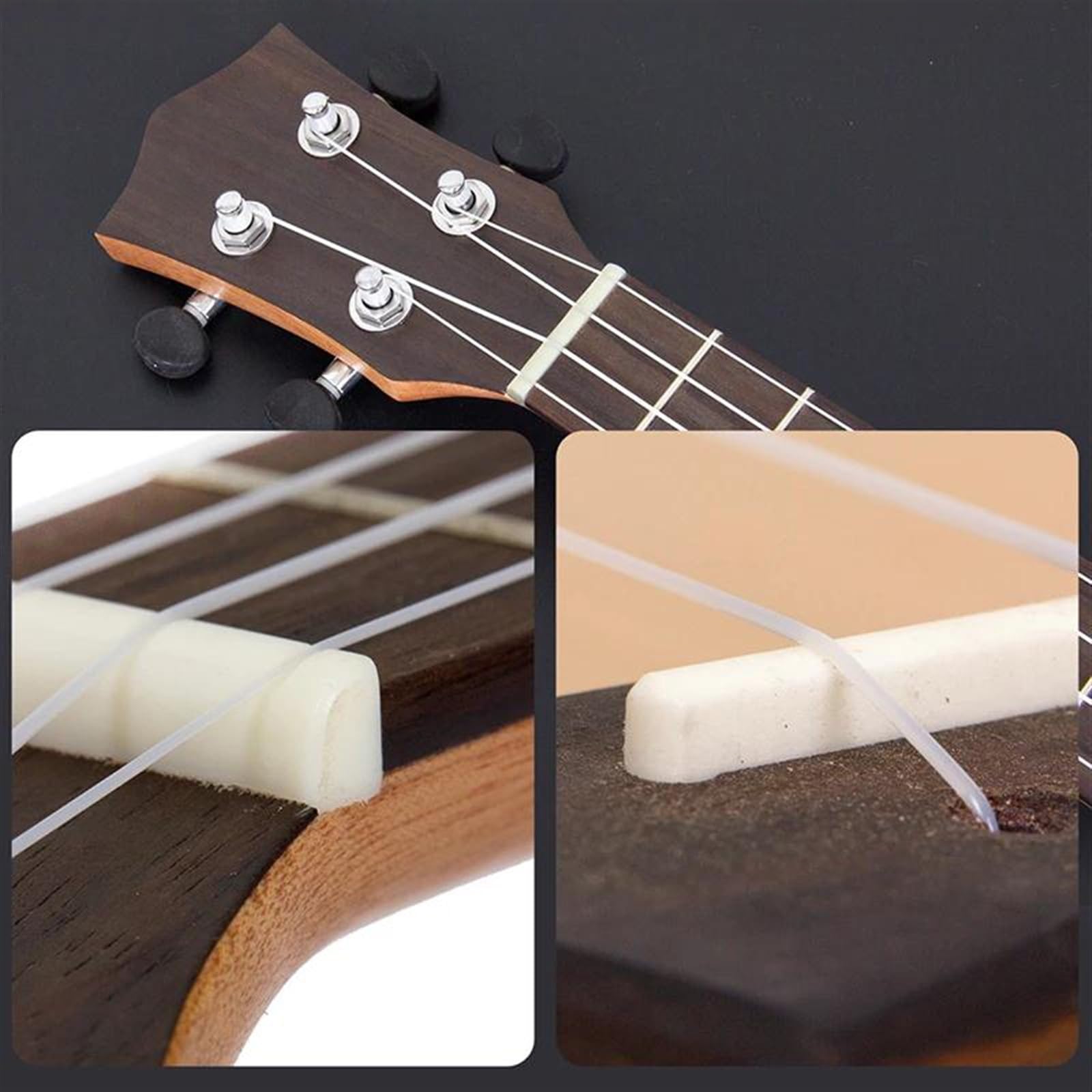 Strumento A Corde Per Chitarra Ukulele Da Concerto Con Corpo In Abete Massiccio A 4 Corde Da 23 Pollici A 18 Tasti Ukulele per Principianti