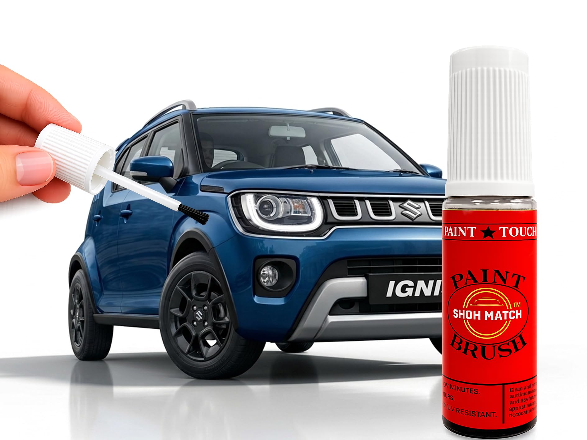 Show Match 2K Touch-Up Paint for Suzuki Ignis– Scratch Remover Pen (Multiple Colors) (Nexa Blue(ZYR)-picture-18