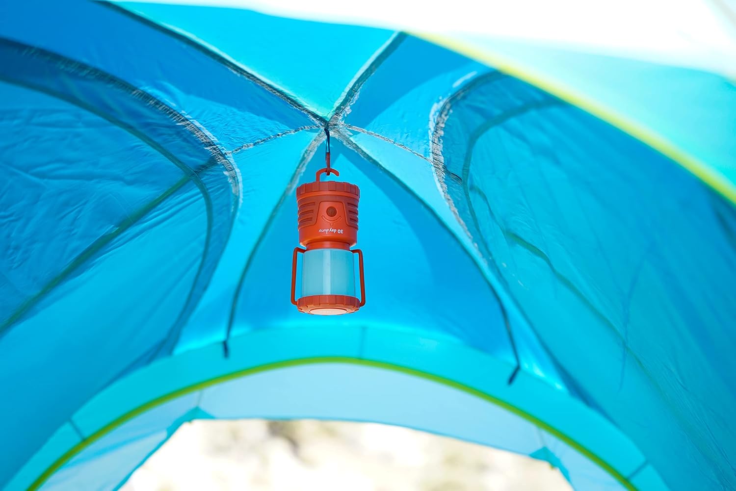 UST 30-Day Duro 1000 Lumen LED Lantern with Lifetime LED Bulbs, Glow in The Dark Power Button and Hook for Camping, Hiking, Emergency and Outdoor Survival