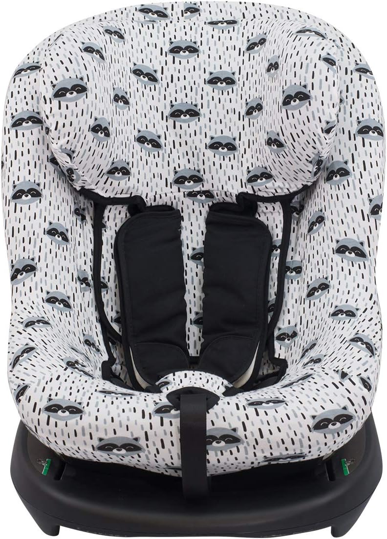 JYOKOKIDS Baby car seat cover liner made cotton compatible with Besafe Modular T 1, 2 (Raccoon)
