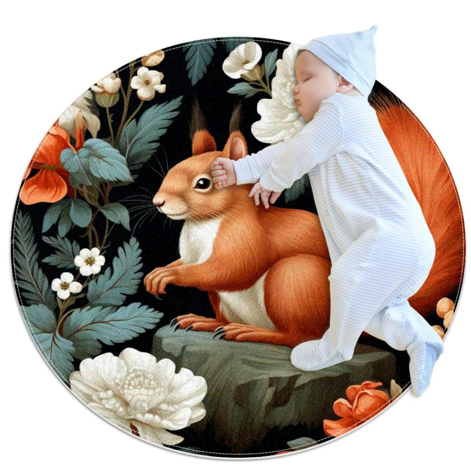 Tapis de salle de bain fleurs tropicales pour chambre d'enfant