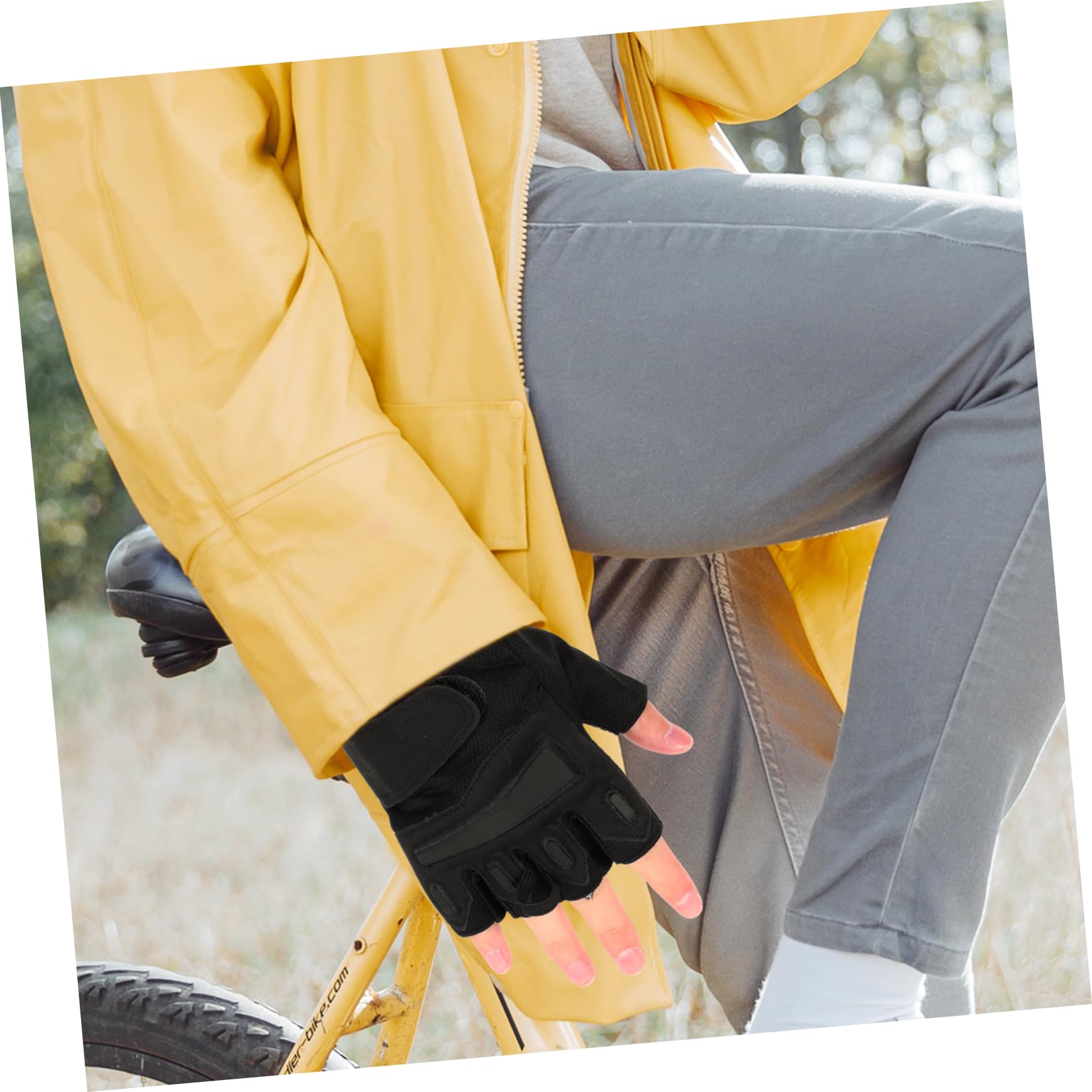 1 Par Guantes de Ciclismo Fitness guantillas Gimnasio Gym Gloves Antideslizantes Importante Accesorios Aptitud física Nylon