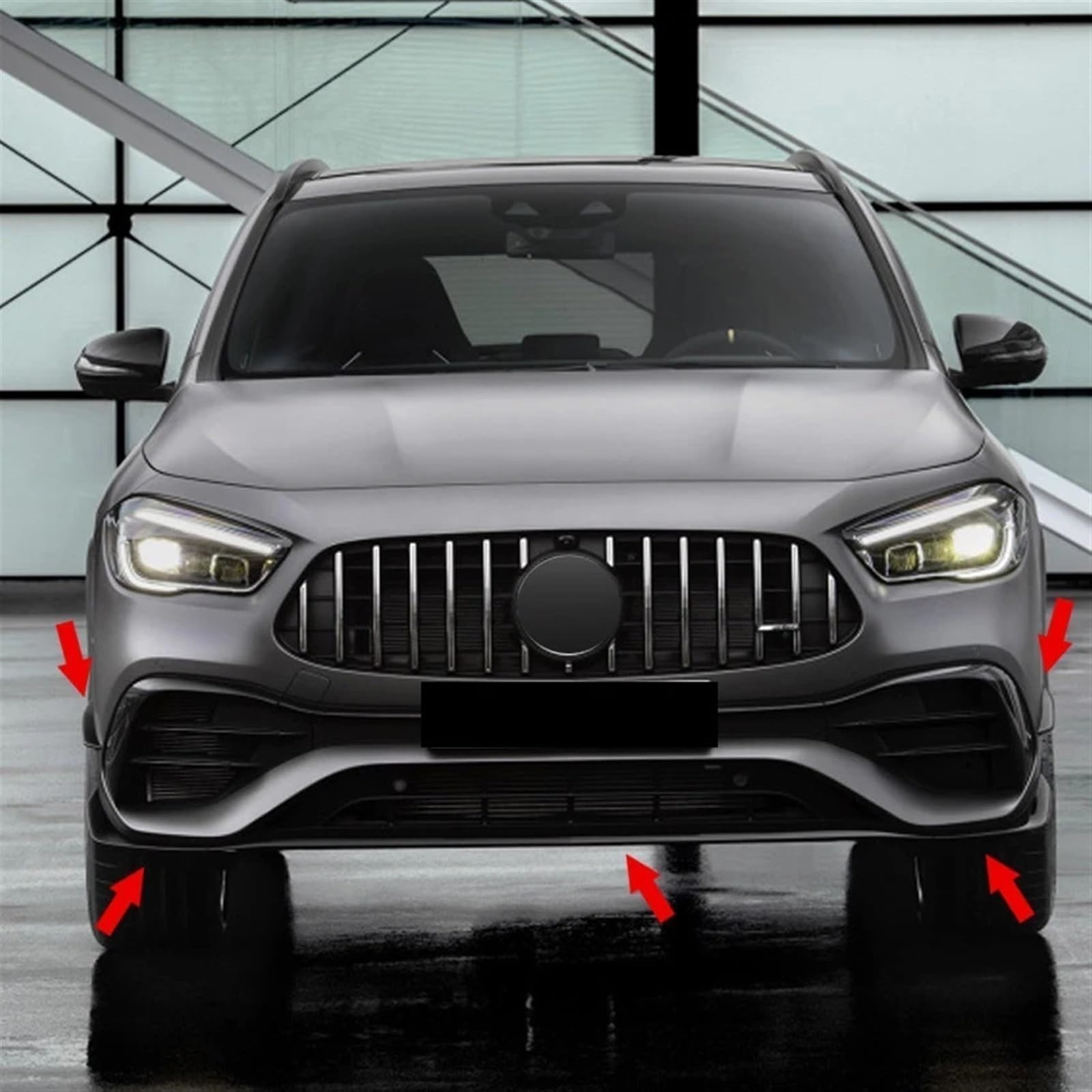 Paire Becquet Séparation Pare-choc Arrière Voiture, Pour Mercedes Pour Benz GLA35 AMG Classe GLA GLA200 GLA260 H247 2020 2021, Garniture De Ventilation Canard Aileron D'Aile De Voiture ( Color : Look Paire Becquet Séparation Pare-choc Arrière Voiture, Pour Mercedes Pour Benz GLA35 AMG Classe GLA GLA200 GLA260 H247 2020 2021, Garniture De Ventilation Canard Aileron D'Aile De Voiture ( Color : Look
