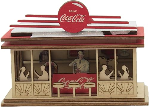 Ginger Cottages Cottage - Adornos de Soda Shop para árbol de Navidad