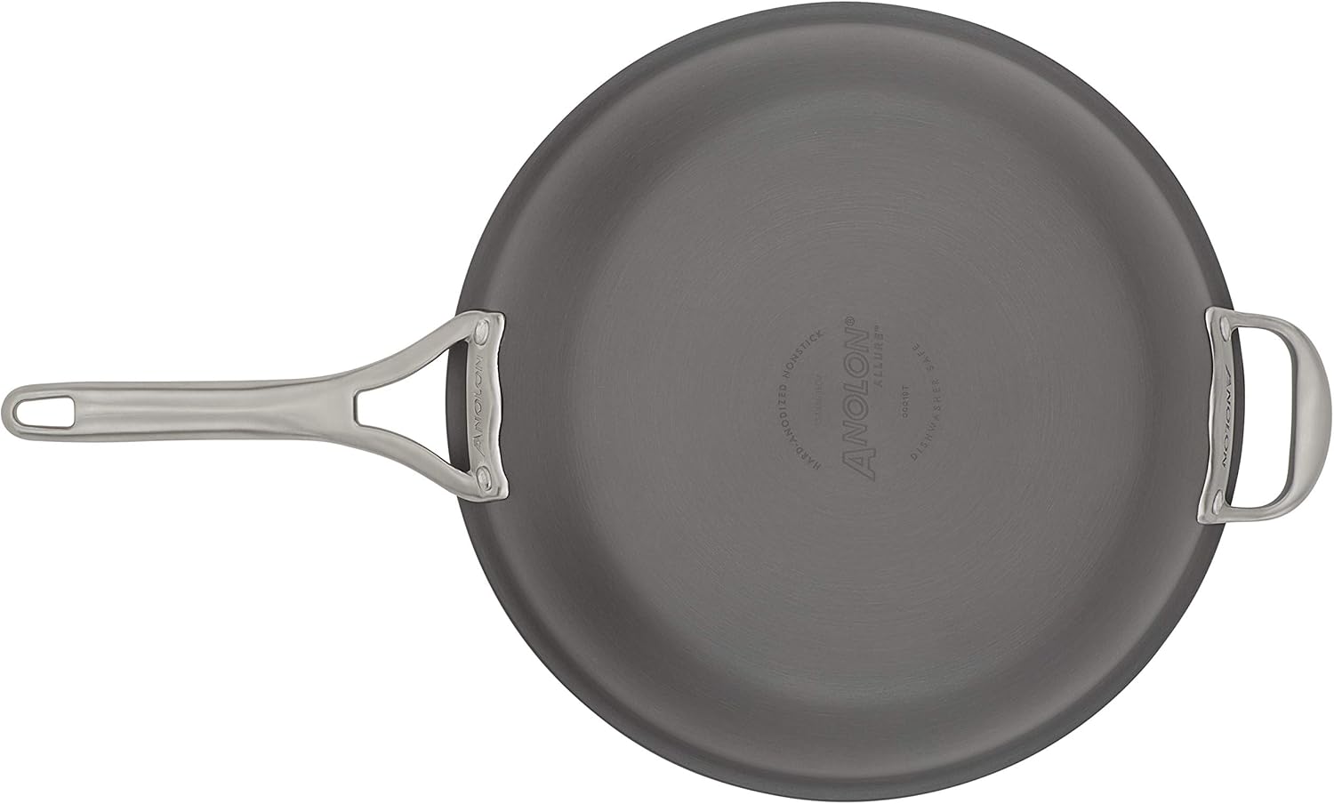 Tech Deals 🔥 Anolon Allure Hard Anodized Nonstick Frying Pan / Fry Pan / Hard Anodized Skillet with Helper Handle - 13.75 Inch, Gray Super Brands Anolon Allure Hard Anodized Nonstick Frying Pan / Fry Pan / Hard Anodized Skillet with Helper Handle - 13.75 Inch, Gray