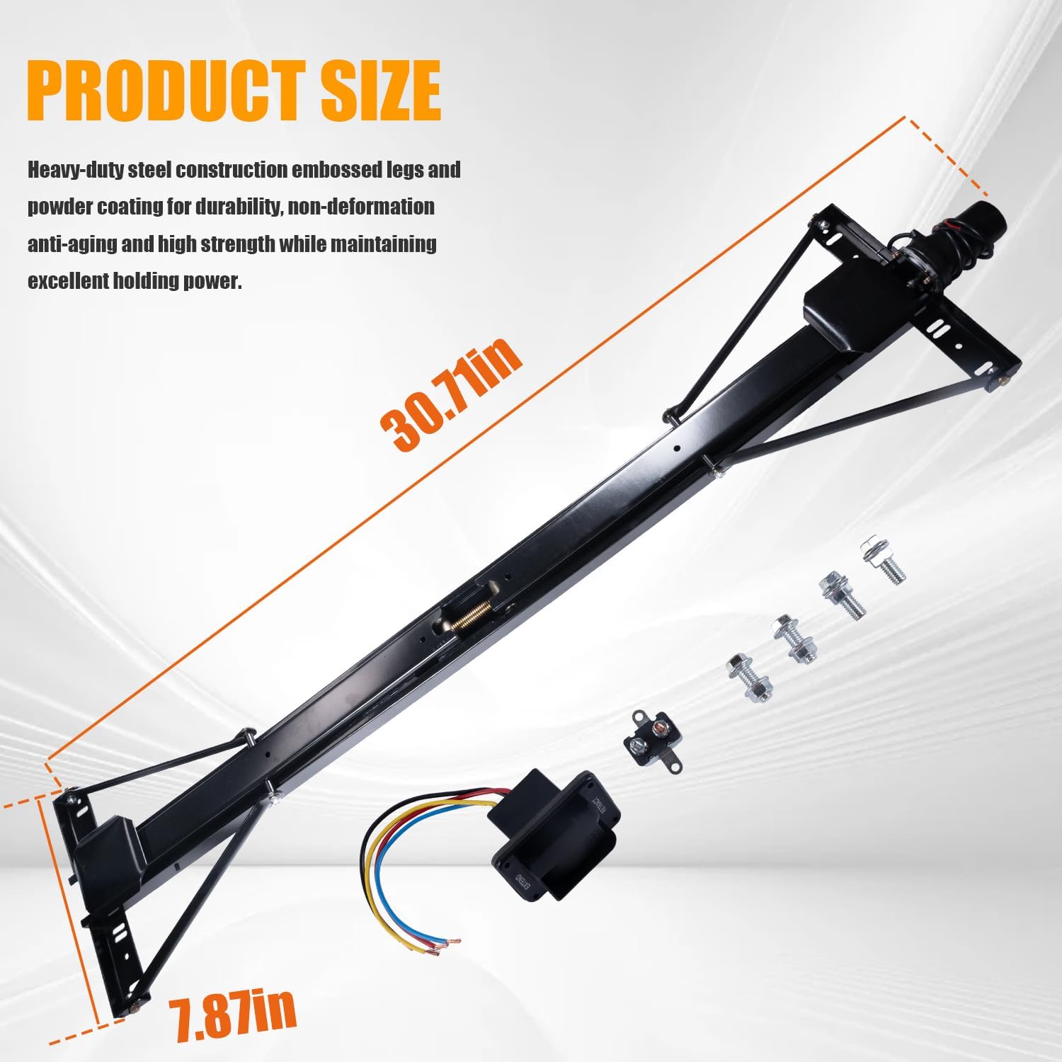 Rear Trailer Power Stabilizer Jack,RV Power Stabilizer Jack System Replacement Lippert 298707 Electric Stabilizer Jacks-with Waterproof Switch