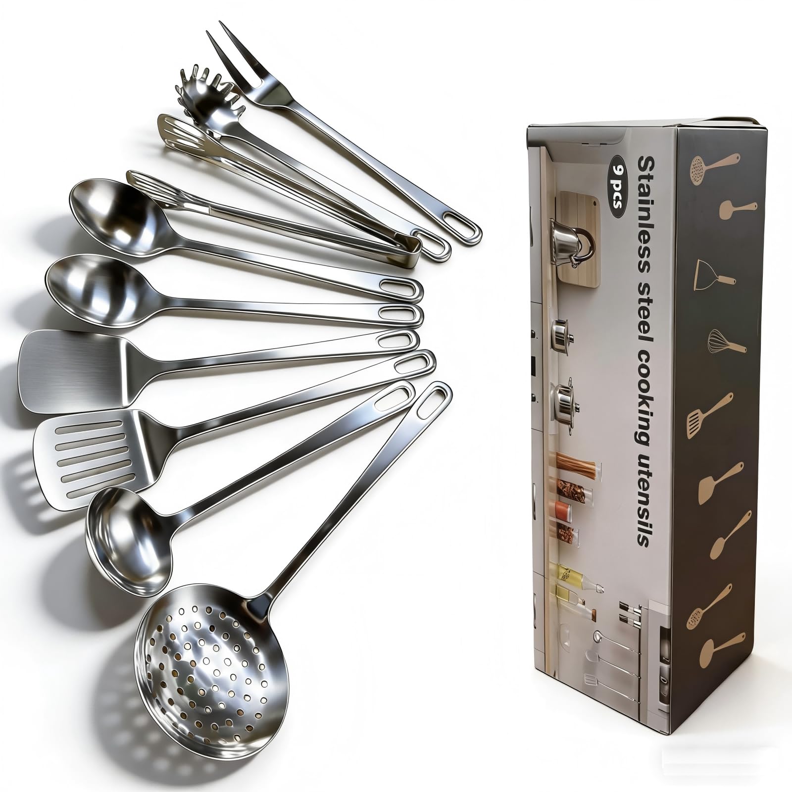 MemoGem 9 Piece Cooking Utensils Set