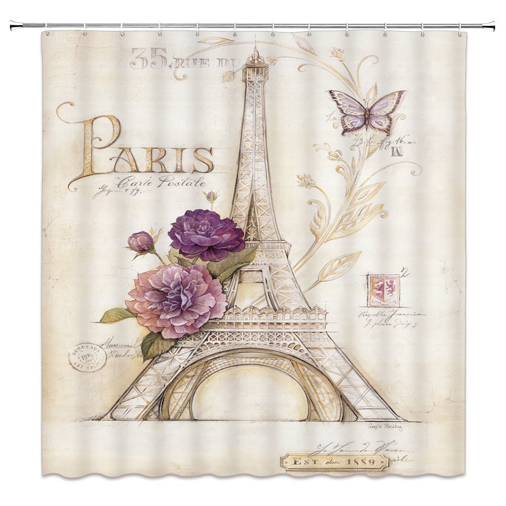 Paris Shower Curtains Curtains & Drapes