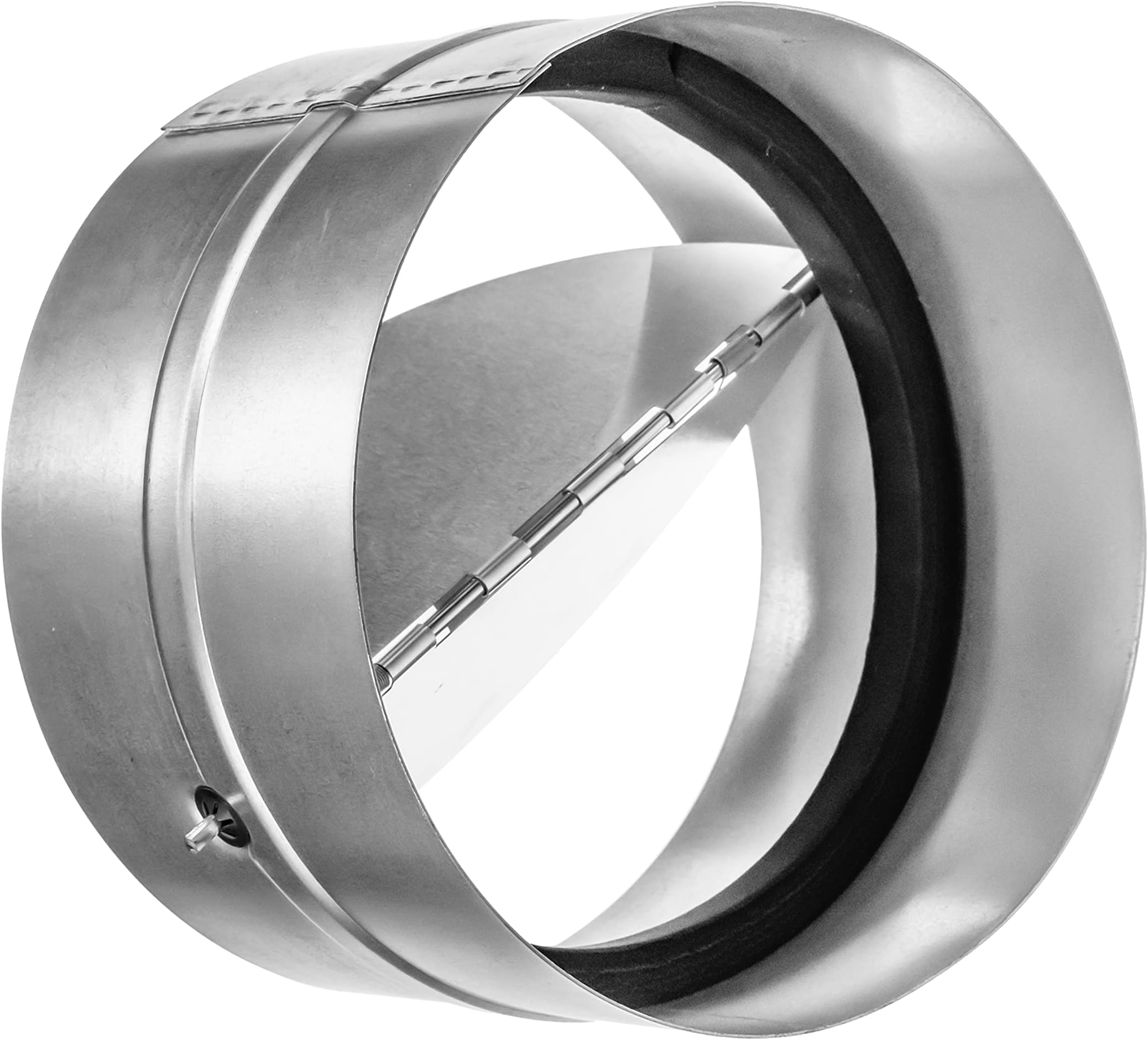 - 4" Inch Backdraft Damper for Straight or Flex Duct. Bathroom Exhaust Fan. Kitchen Hood Exhaust Fan and Different Dryer Fan Backflow Preventer. Steel Damper with Aluminum Valve Flaps (4")