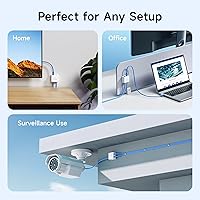 Vista 6 de Cable Matters Caja de montaje en superficie de jack Keystone de 2 puertos certificada por UL, paquete de 10, en blanco