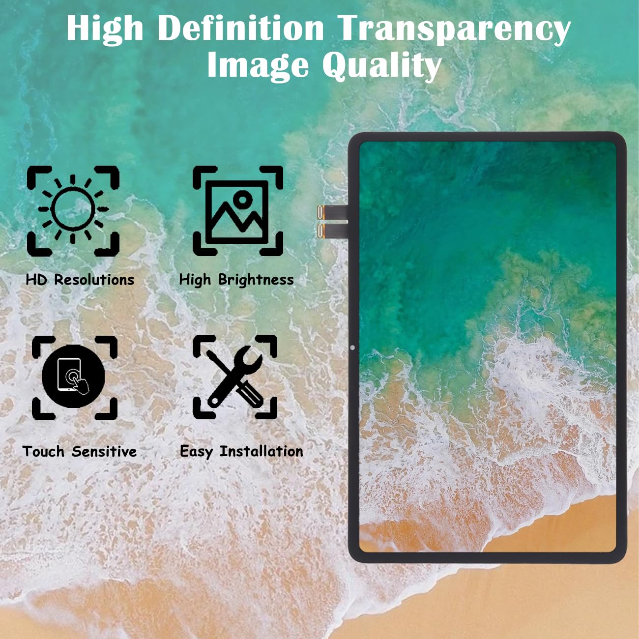H&LYCYJ Pantalla de repuesto para Xiaomi Pad 6 11 pulgadas 23043RP34C 23043RP34G 23043RP34I LCD pantalla de repuesto con kit