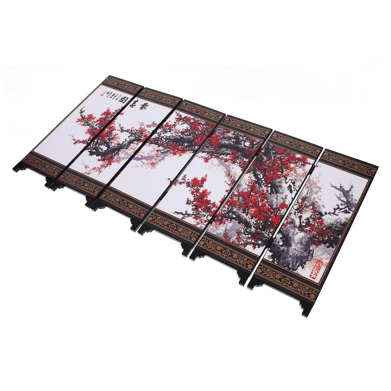 Mini écran à panneaux décoratif pour bureau et séparation d'intérieur rétro