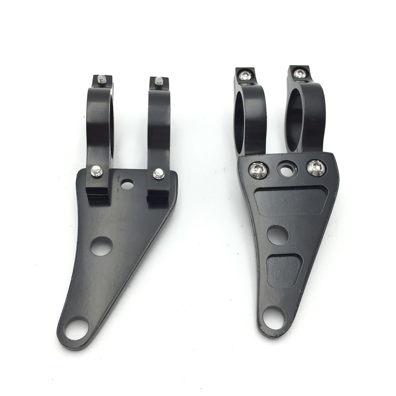 SMT-Black 41mm Turn Signal Clamps Headlight Mount Bracket Fork Ear Chopper Cafe Racer Black Compatible with Universal CBR Kawasaki Suzuki Yamaha Harley Davidson [B01M2ZJE4L]