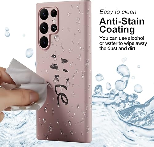 Miniatura 6 de Varikke Funda S22 Ultra de silicona líquida Skin Touch Galaxy S22 Ultra de goma de silicona con forro de microfibra suave protección completa