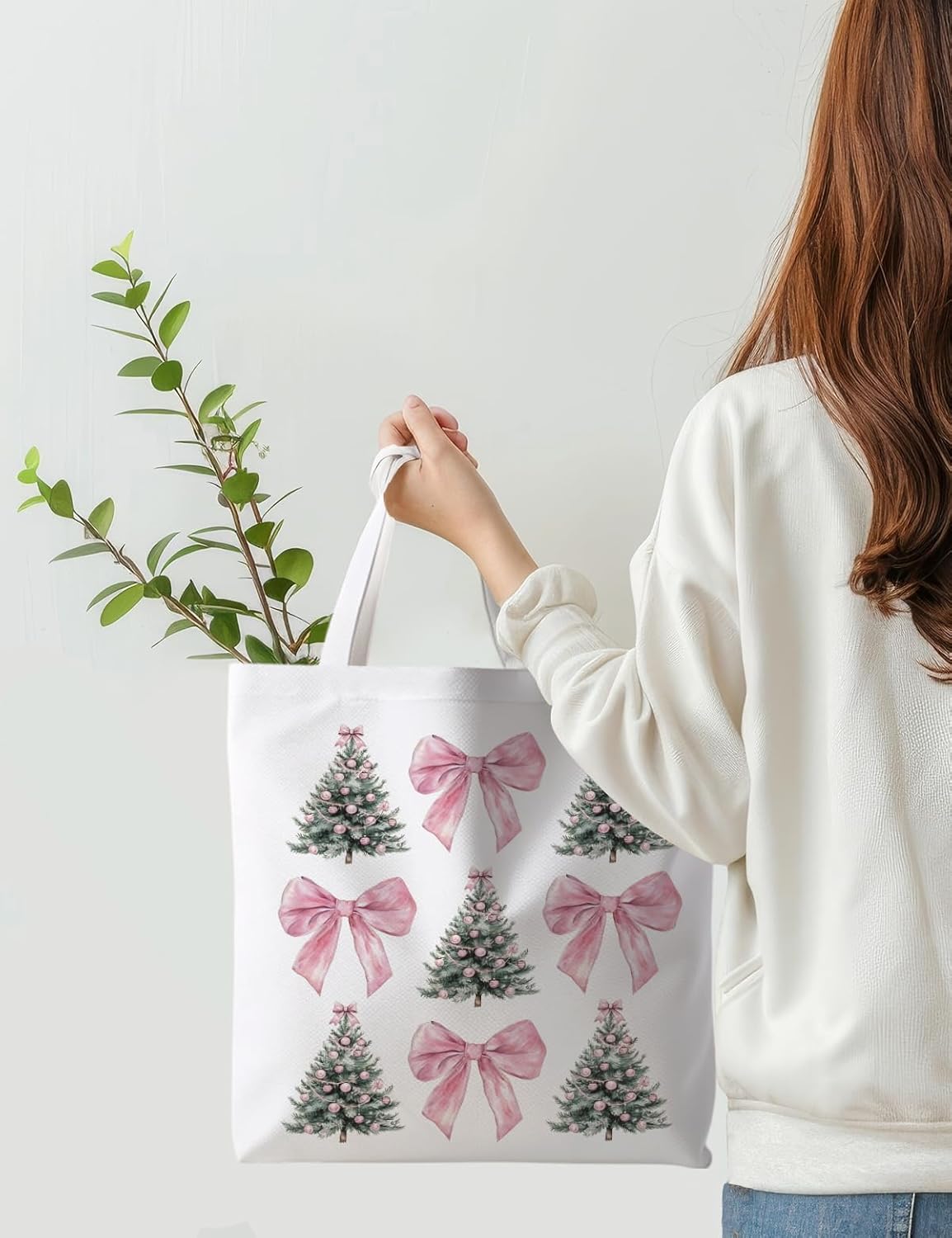 Christmas Tote Bag, Christmas Bags for Women, Womens Gifts for Christmas - Image 2