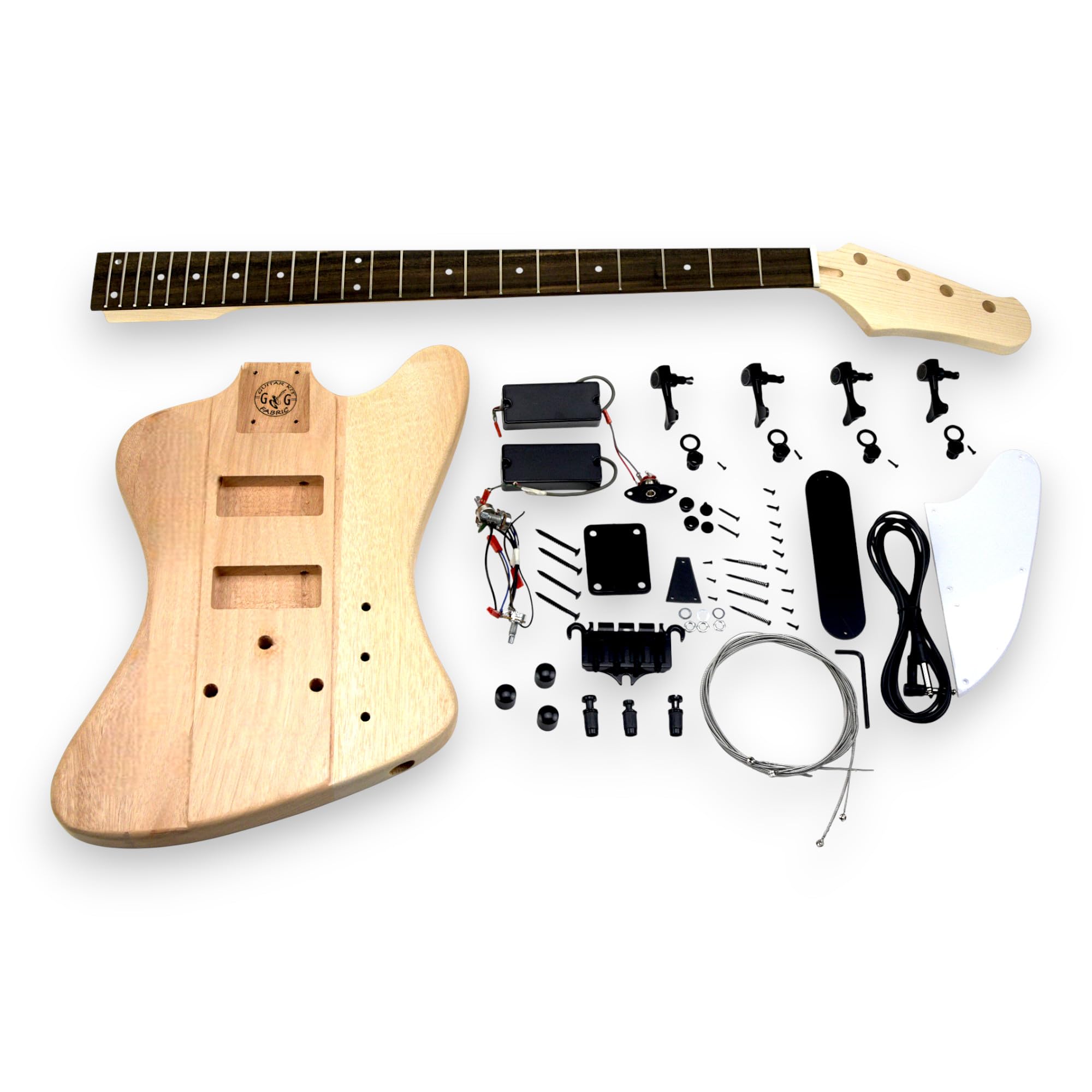 Basse guitare en Kit – TB, Ebony - Les Beatles, Paul McCartney, John Lennon, RIngo Starr, George Harrison Basse guitare en Kit - TB, Ebony