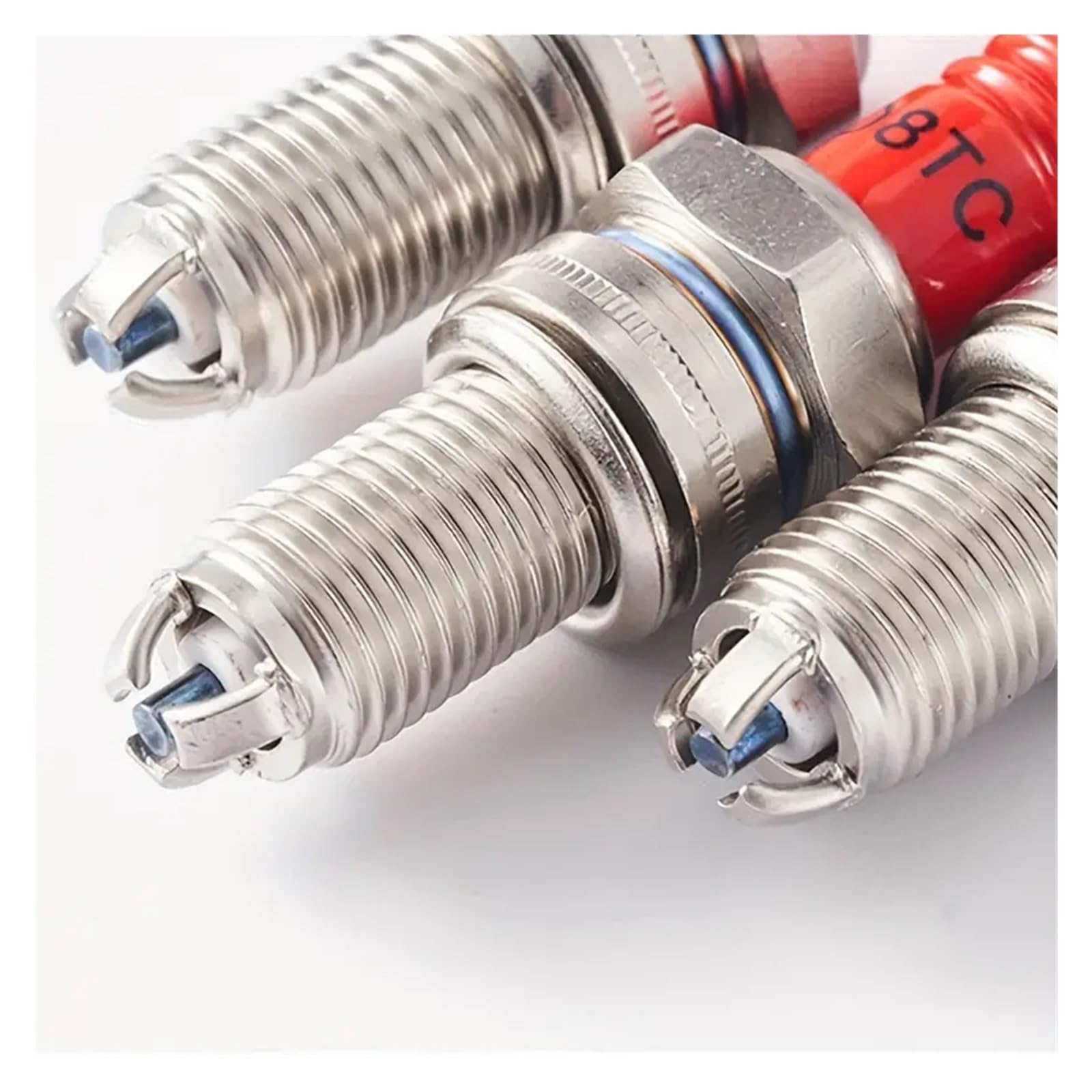 D8TJC D8TC Zestaw świec zapłonowych 12MM do motocykli terenowych, elektroda ze stopu aluminium, pasuje do silników o pojemności 125 cm3, 150 cm3, 200 cm3 i 250 cm3 - opakowanie 2 szt.