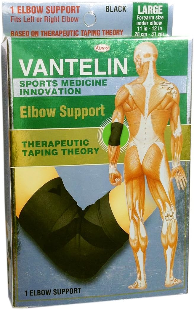 Kowa Vantelin Elbow Support, Black, Large