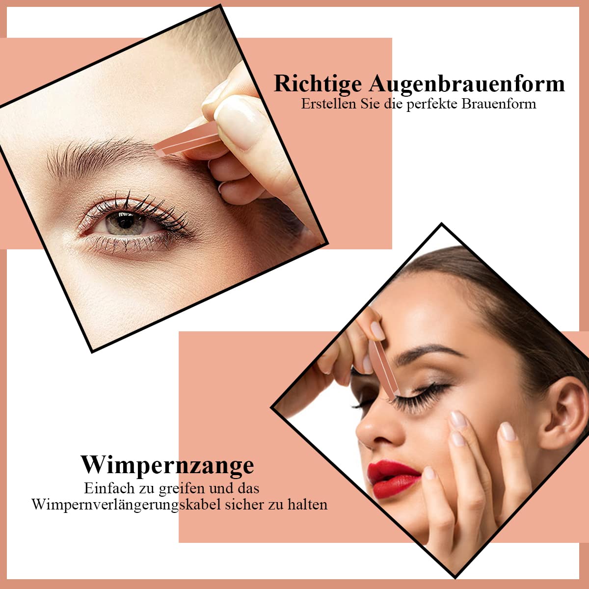 Wipernzange, 2 Stück Wipernverlängerung, Pinzette It Spitzen