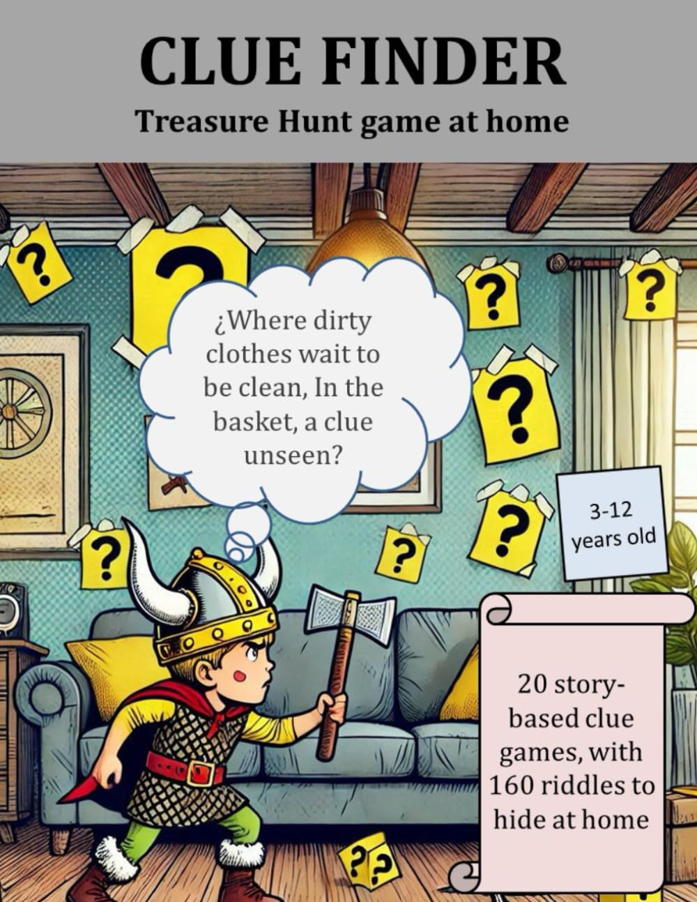 CLUE FINDER: Treasure Hunt game at home