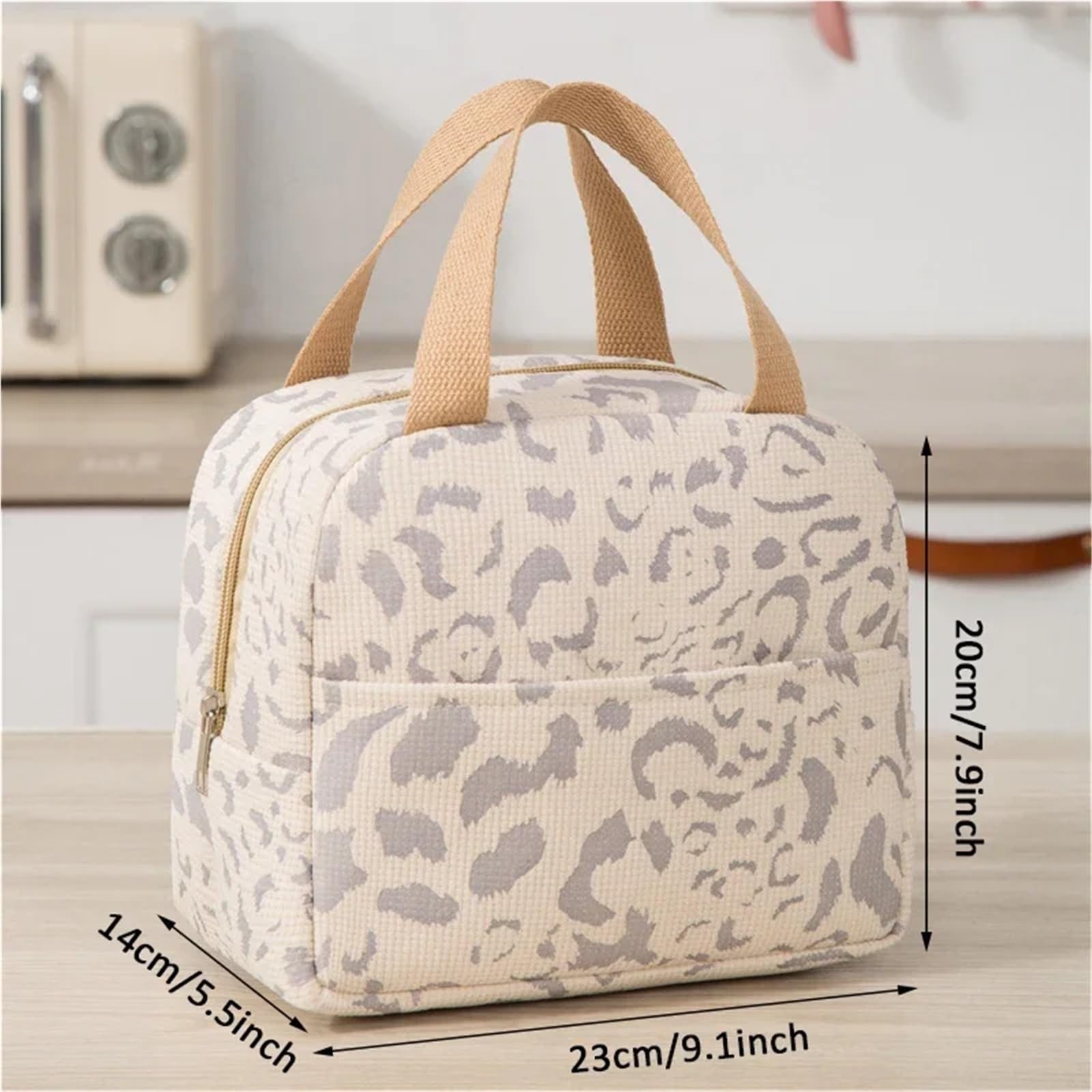 3-częściowy wzór torby Bento, gruba izolacja, wodoodporny, lekki lunchbox ，Torba kempingowa(Yellow)