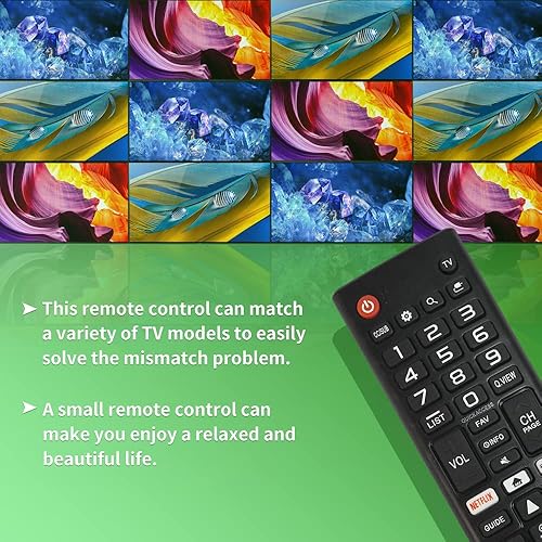 Miniatura 2 de AKB75375604 - Control remoto de repuesto para LG Smart TV, control remoto por infrarrojos, apto para muchos modelos de Smart TV LG (AKB75375604)