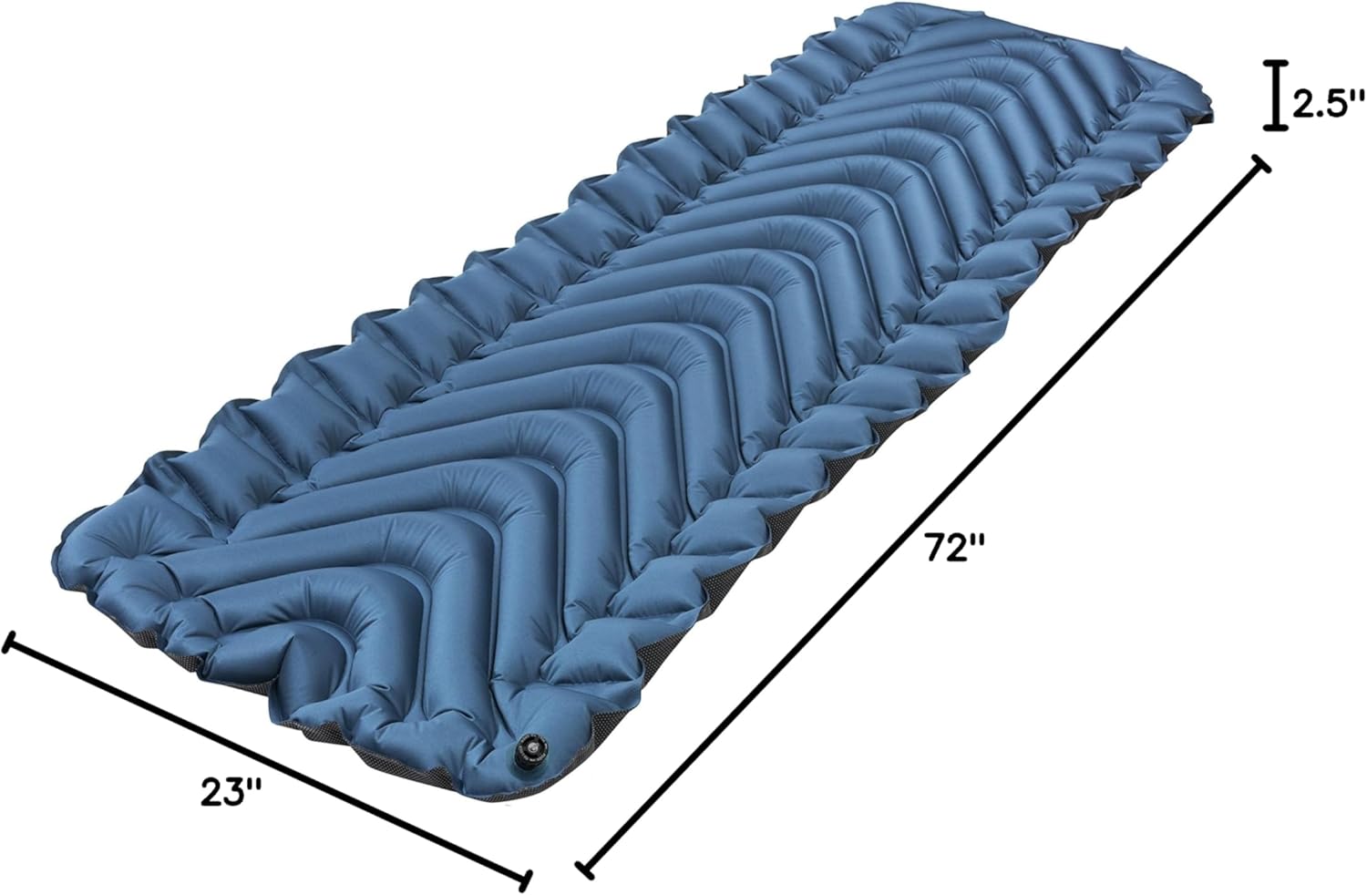Klymit Armored V Superfabric Inflatable Sleeping Pad for Camping, Lightweight Hiking and Backpacking Air Bed, 2.5 Inch Thick