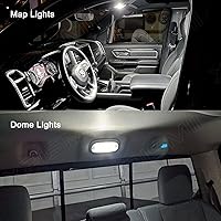 Vista 5 de Xpismii Kit de 12 luces LED blancas de 6000 K para interior Ram de 2009, 2010, 2011, 2012, 2013, 2014, 2015, 2016, 2017, 2018, Dodge Ram 1500 2500