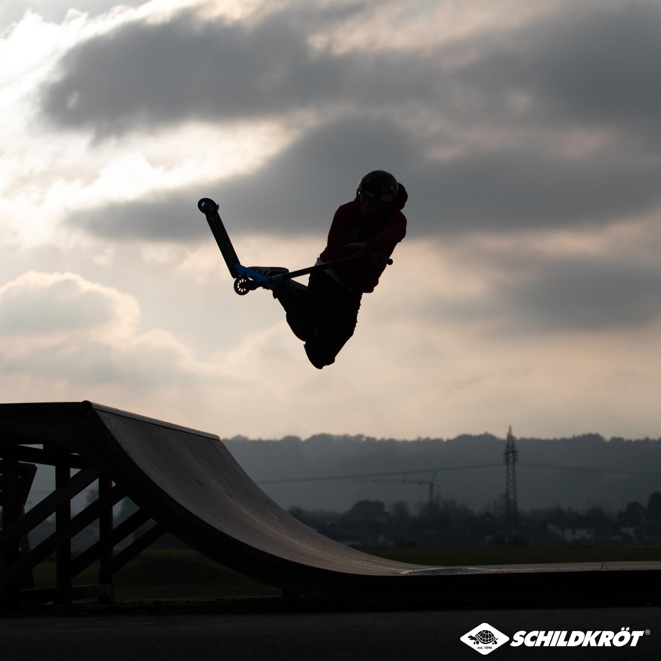 Schildkröt Patinete de Acrobacias Kickless, con Compresión HIC y Llanta de Aluminio, Ruedas de PU de 100 mm, para Acrobacias Ambiciosas y Trucos