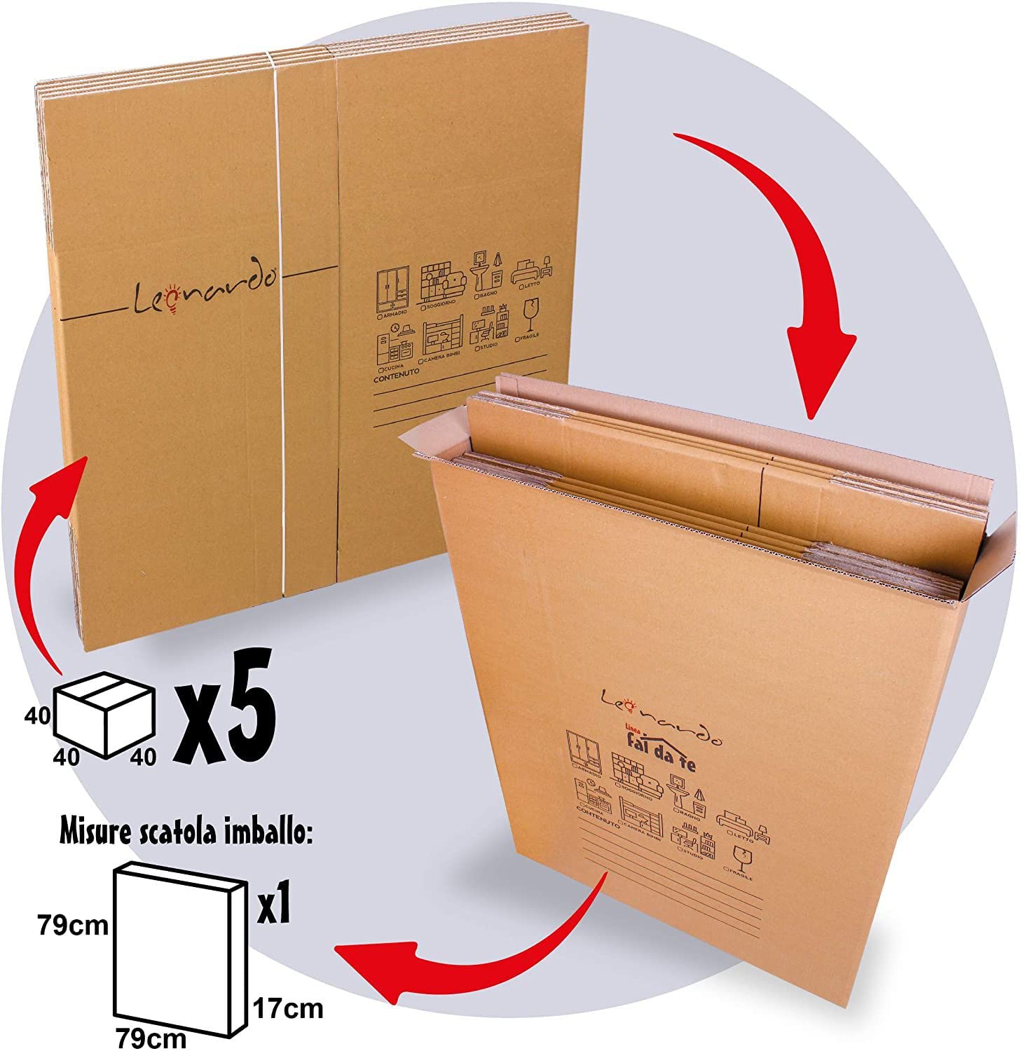 Aviditi 161612 - Scatole Di Cartone Ondulato Per Spedizioni 40,6x40,6x30,5 Cm - Resistenza Standard ECT-32 - Kraft - Confezione Da 25