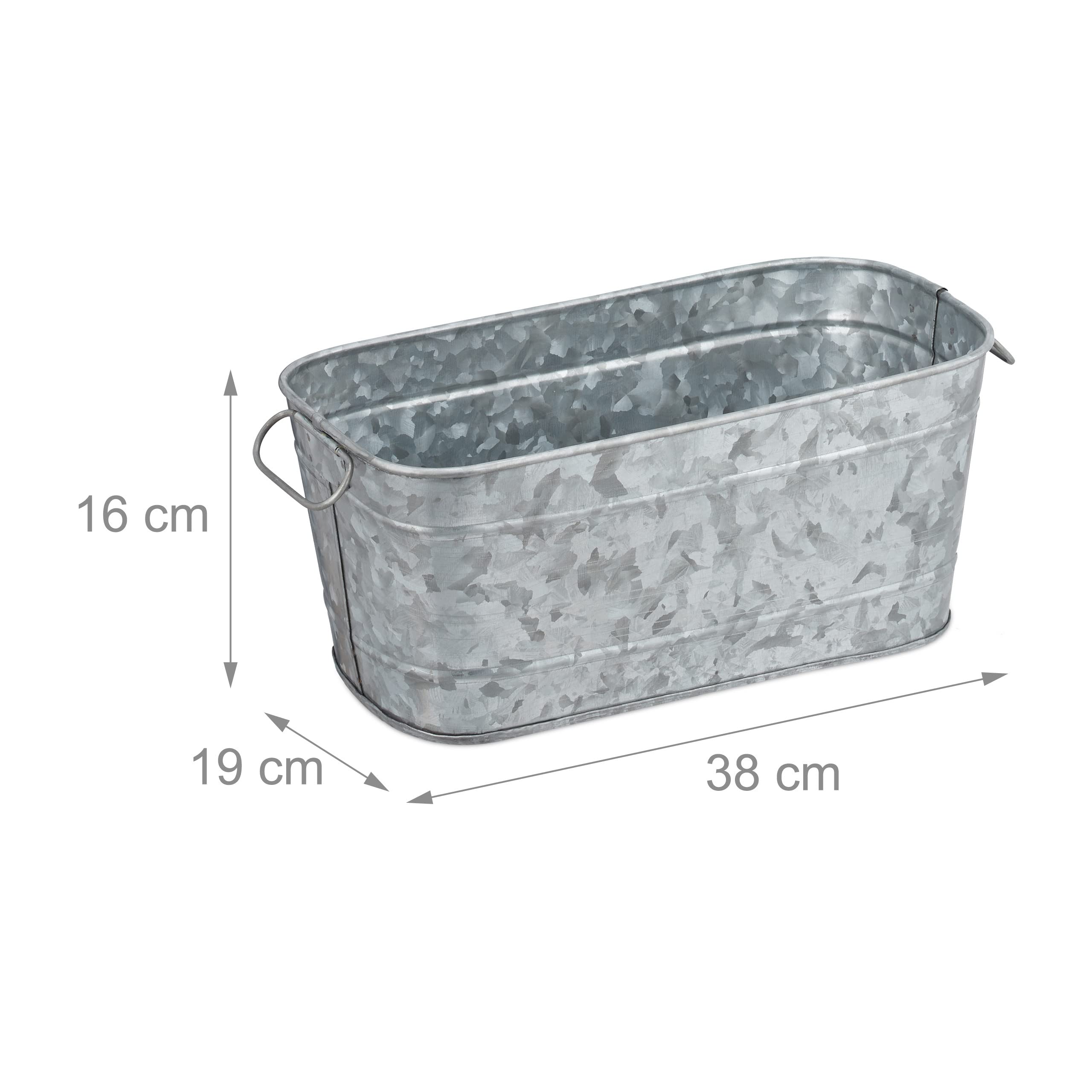 vidaXL Bloembak verzinkt staal 320 x 80 x 45 cm antraciet