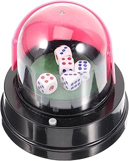 Angoily Electric Dic Gu Shaker Lucky Dice Electric Dice Cup Electronic Dice Bar Pub Dices Dice Rolling Cup Game Dice Cup Shaking Dice Holder Game Dice Container Dice Cups Plastic Color Cup