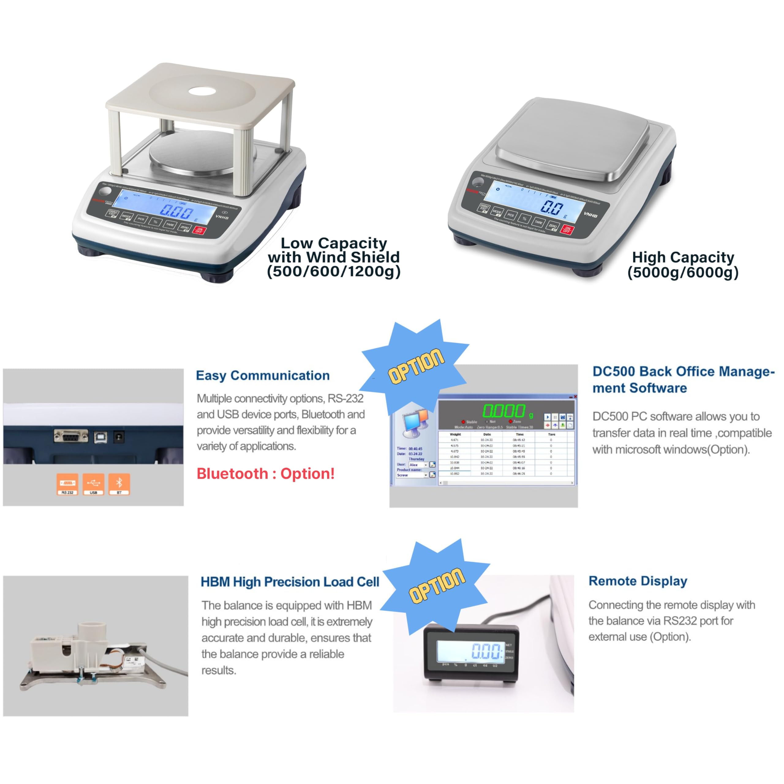 A&D EK-1200i Digital Lab Balance - NTEP Legal For Trade 1200g X 0.1g Precision Scale