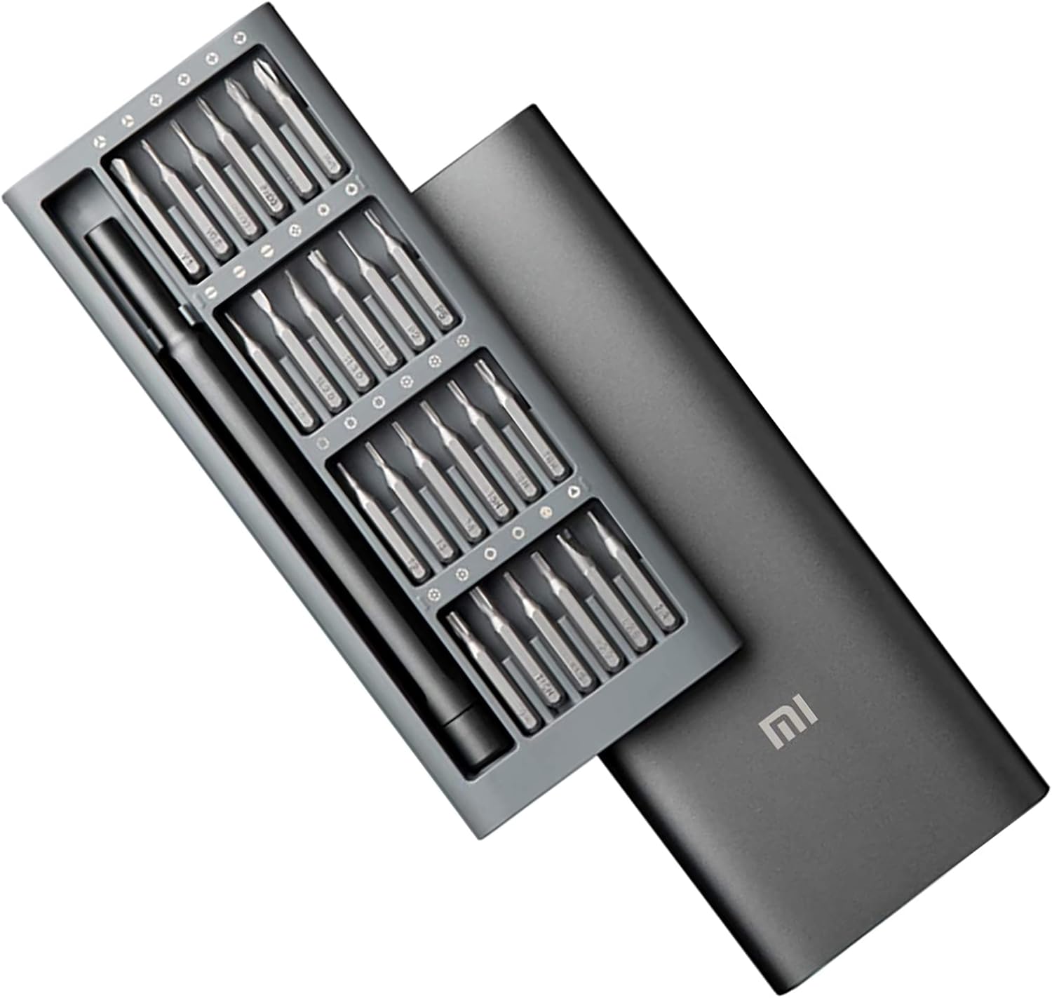 Xiaomi Mi Ultra Precision Screwdriver Kit 24 Common Household Bits, Fully Magnetic Aluminum Storage Case - A Must Have for Small Repairs, Black, BHGR4680GL
