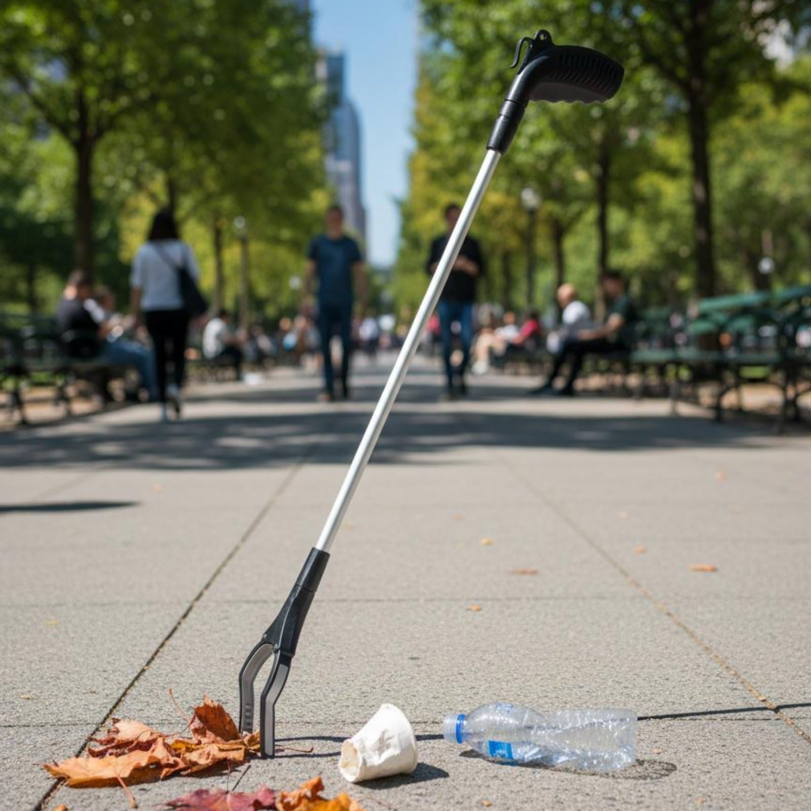 Pinza Raccogli Rifiuti Pinza Estensibile Pinza Prendi Oggetti Afferra Oggetti Impugnatura Ergonomica Presa Sicura Artiglio Foderato Struttura Leggera