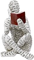 GRAPMKTG Reading Women Thinker Statue - Aesthetic Pulp Sculpture, Modern Abstract Home Decor for Shelf Table Living Room Office Bedroom