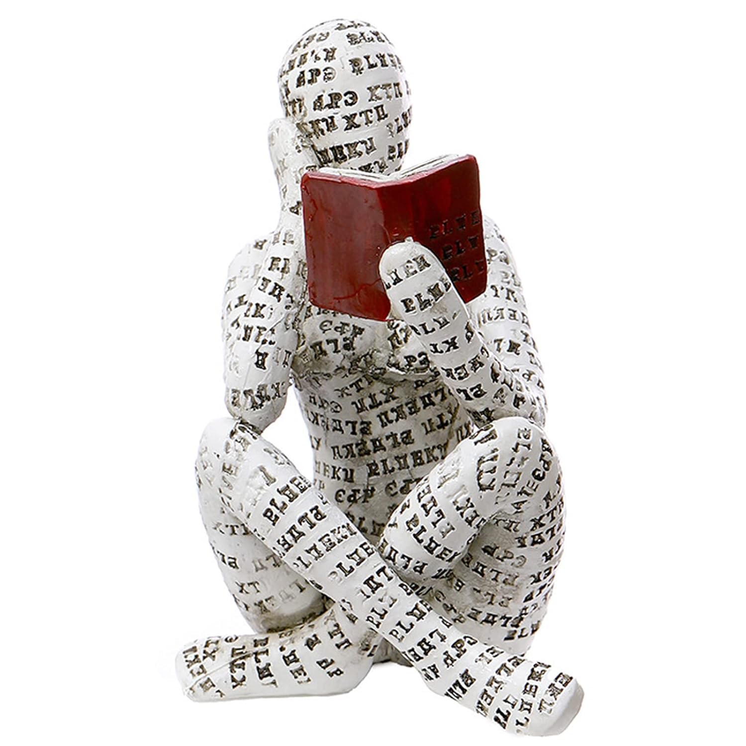 GRAPMKTG Home Decor Pulp Reading Women Thinker Statue Aesthetic Sculpture Room Decor Modern Abstract Decoration on Shelf Table