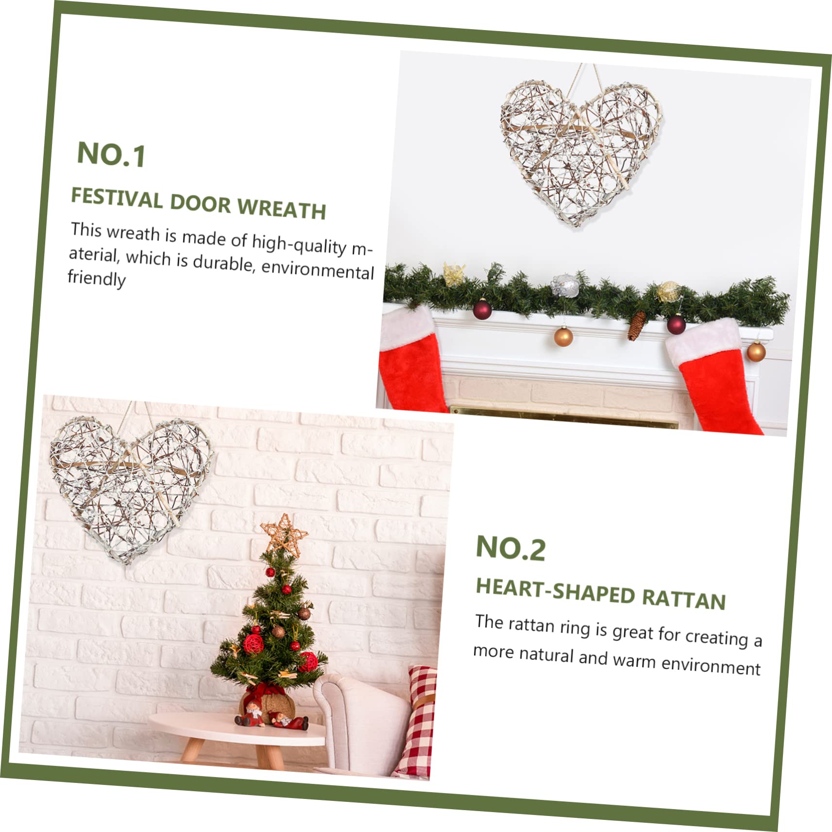Alipis 3 STK Weihnachtlicher Weinkreis Kranzgirlande aus Rattan Quaste Gold Tür Hochzeitsdekoration Weihnachten basteln Kranz liefert Kranz zubehör selber Machen Rattan-Kreis Dark Grey
