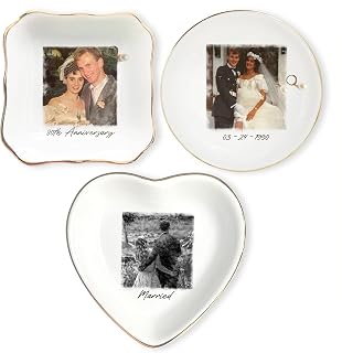 Personalized Couple Portrait Ring Dish, Engagement Gift, Wedding Gifts for Couple, Handmade Custom Ring Holder, Custom Photo Jewelry Tray, Romantic Bridal Shower Present, Anniversary Jewelry Holder