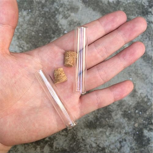 Miniatura 3 de 100 mini botellas de vidrio colgantes de 0.1 fl oz con tapón de corcho, decoración de botellas pequeñas, frascos de manualidades, frascos de regalo,