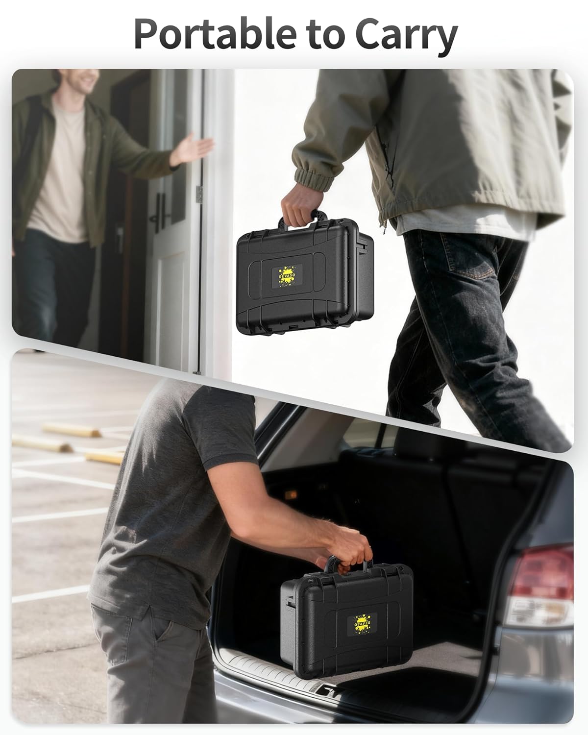 DEVASO Carrying Case for Nintendo Switch/Switch OLED, Professional Deluxe Waterproof Travel Case Soft Lining Hard Case for Nintendo Switch OLED Model (2021) Console Pro Controller & Accessories