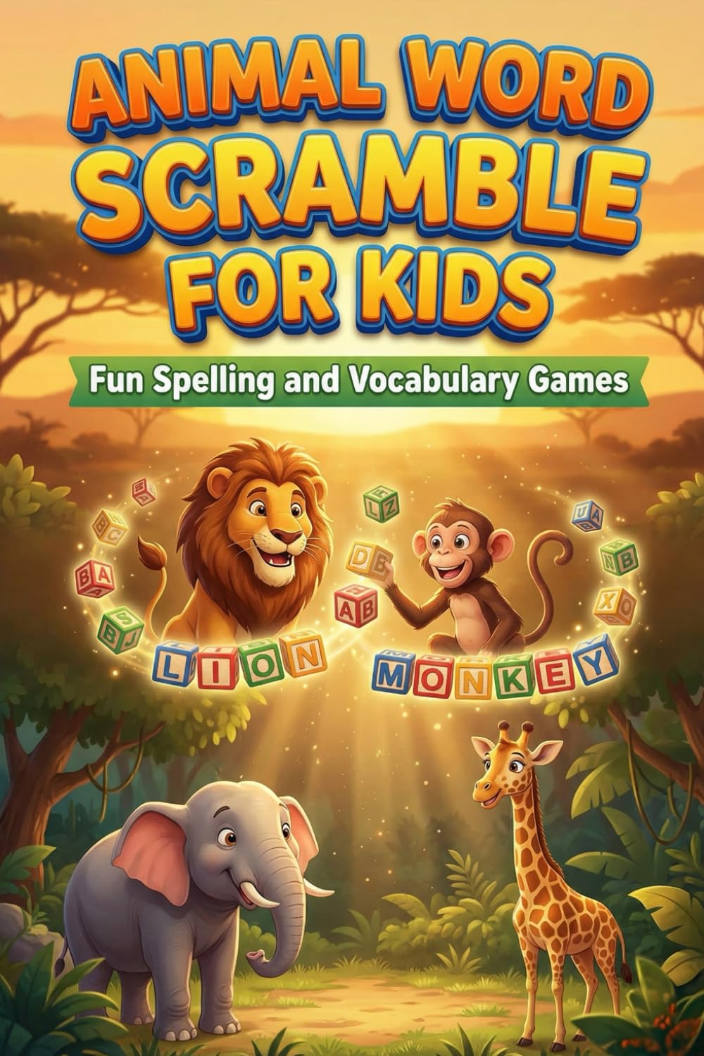 Animal Word Scramble for Kids: Fun Spelling and Vocabulary Games
