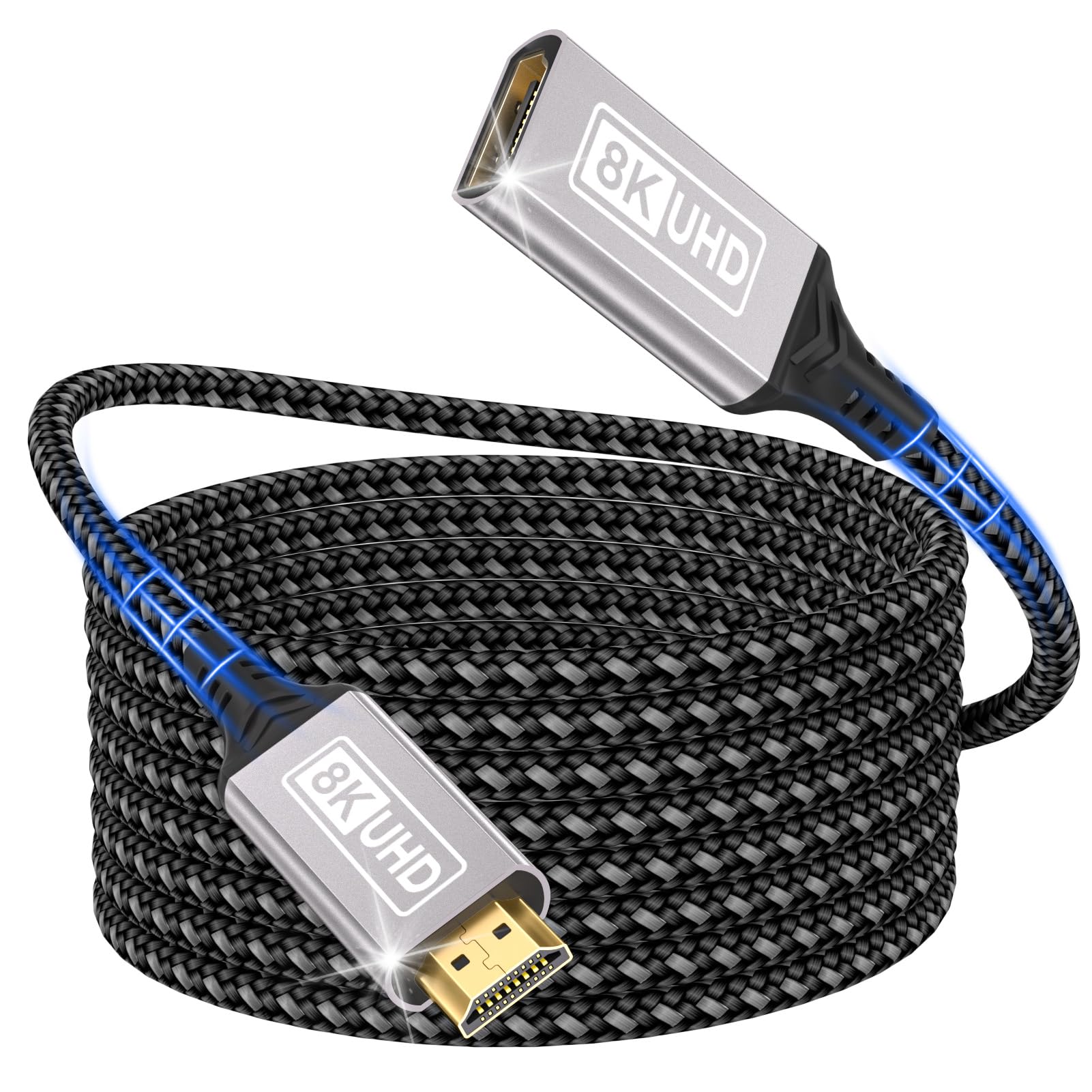 Prolunga HDMI 2.1 Da 20cm - 8K@60Hz, 48Gbps Per PS5, TV E PC Gaming