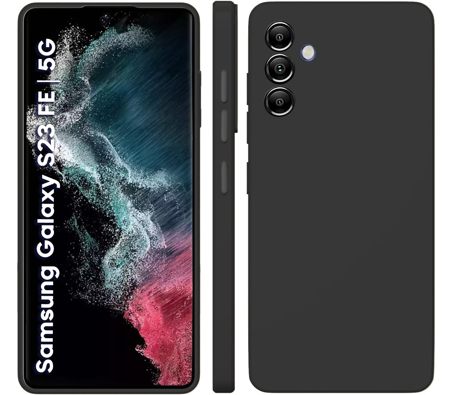 TRUEUPGRADE Compatible for Samsung Galaxy S23 FE 5G Cover Case | Soft Silicon Rubberised Cover |Camera Protection Bump Back Cover for Samsung Galaxy S23 FE 5G (Black) (B0CLNWHF6N) Amazon Price History, Amazon Price Tracker