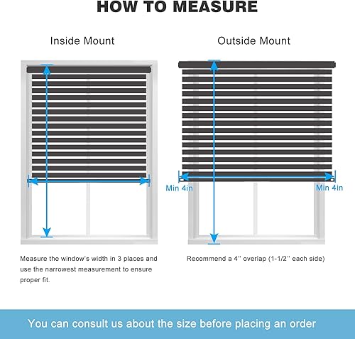 Vista 6 de MYshade Mini persianas horizontales de vinilo personalizadas para ventanas, persianas con cable con imagen, texto y tamaño personalizados, fáciles