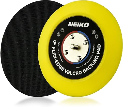 Neiko 30267A Flexible Edge Hook and Loop PU Backing Pad für DA Sander Polierer B